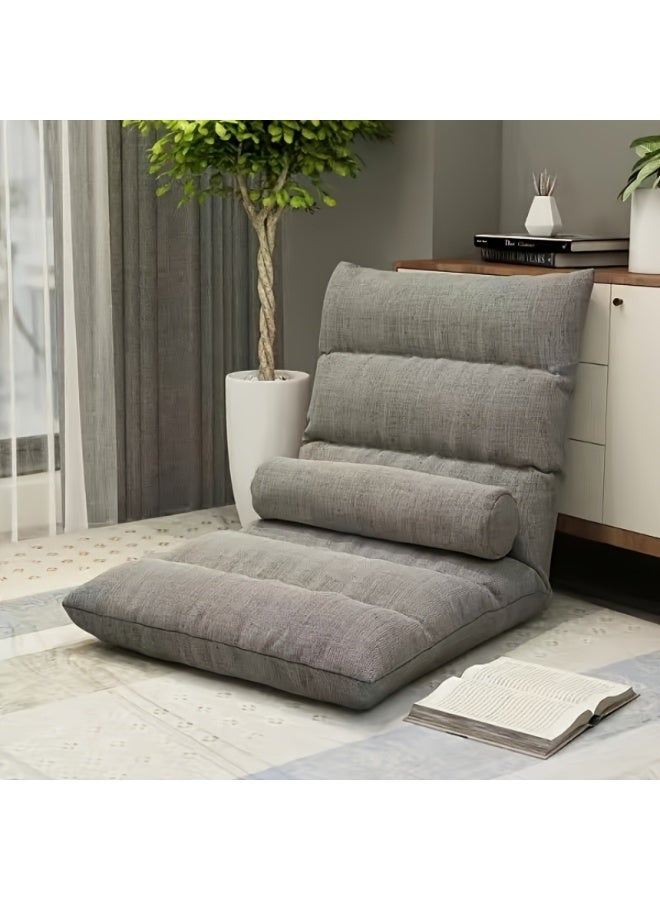 Noori Foldable Sofa, Lazy Sofa for Single Use, Indoor/Outdoor, Reclining, Ergonomic Design, Lightweight, Compact, Suitable for Balcony/Tatami/Bay Window/Bedroom/Living Room/Home Office/Lounge | Student Dorm/Indoor Terrace/Living Room Lounge Chair, Living - Image 1